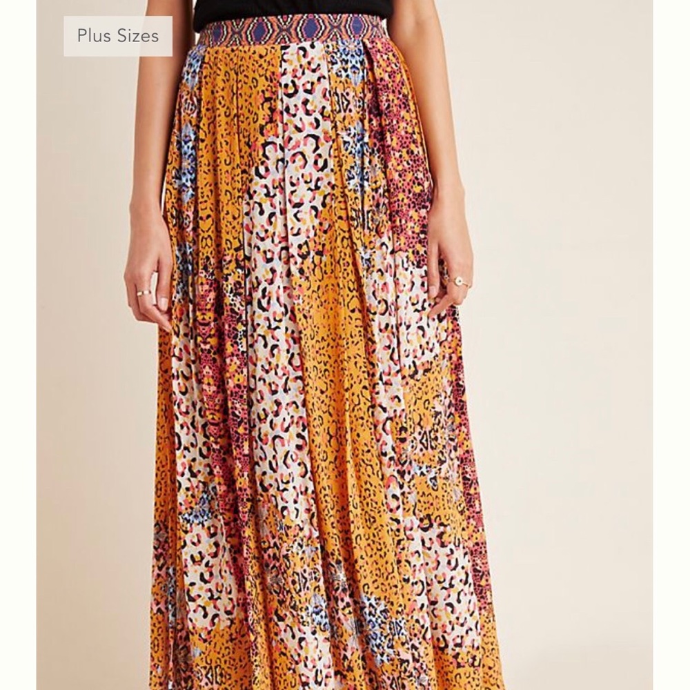 NWT! ANTHROPOLOGIE Panthers Maxi Skirt - Picture 3 of 9